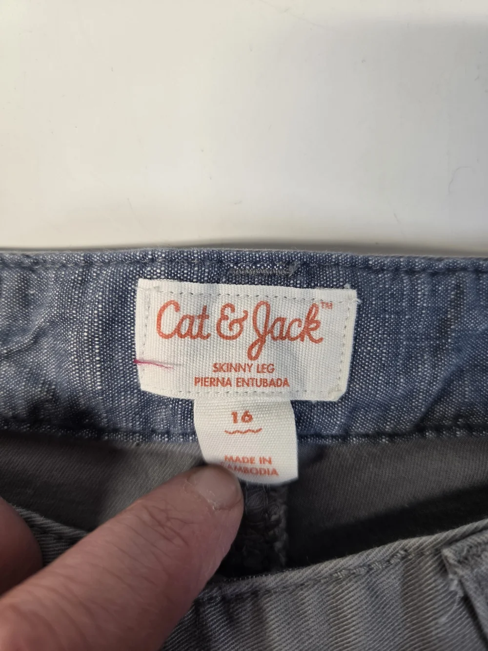 Cat & Jack Light Gray Kids Chino Pants